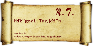 Mágori Tarján névjegykártya